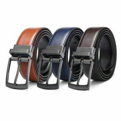 New Fashion Men Reversible Genuine Leather Belt in Leather