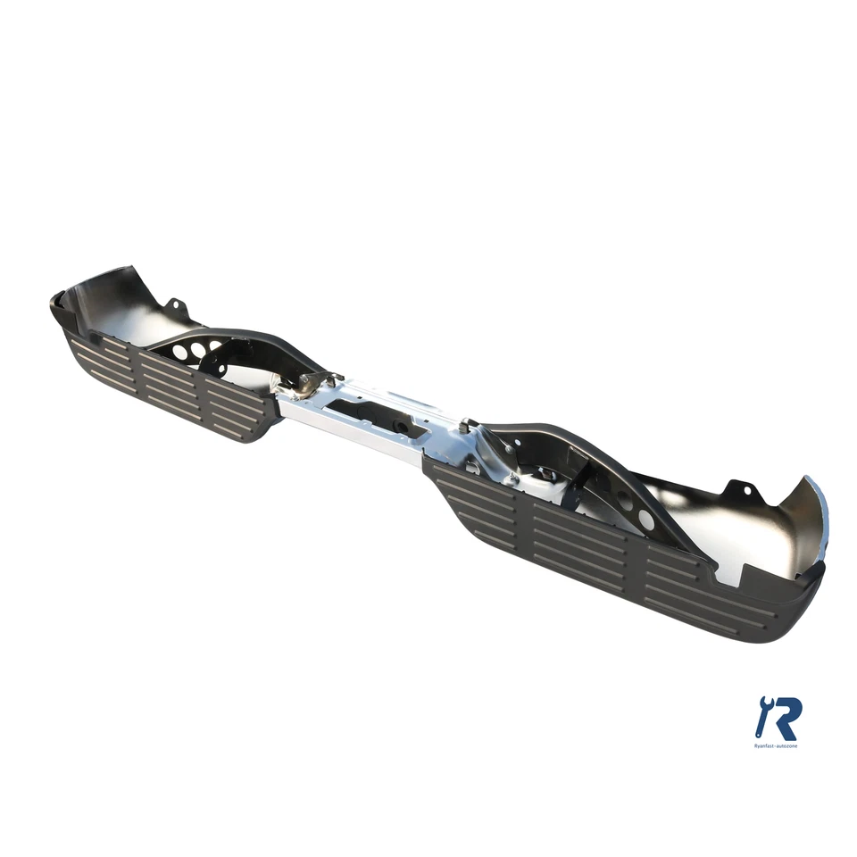 Parachoques trasero cromado sin orificios de sensor de estacionamiento aptos para Ford F250 F350 1999-2007 Foto 4 de 4