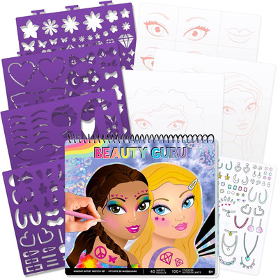 Make-Up & Hair Design Sketch Portfolio (11452) Sketchbook for Beginners, Sketchb