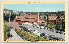 Postcard Pasadise Inn, Bird's Eye View Rainier National Park Washington Unposted