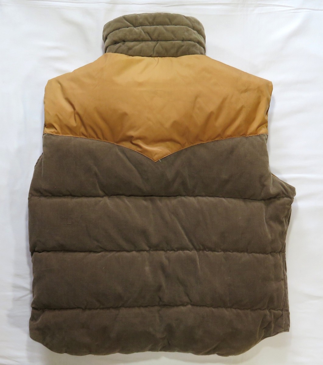 ジャケット・アウター flathead Downvest reversible corduroy 38 The Flat Head Corduroy Reversible Down Vest Black Size 38
