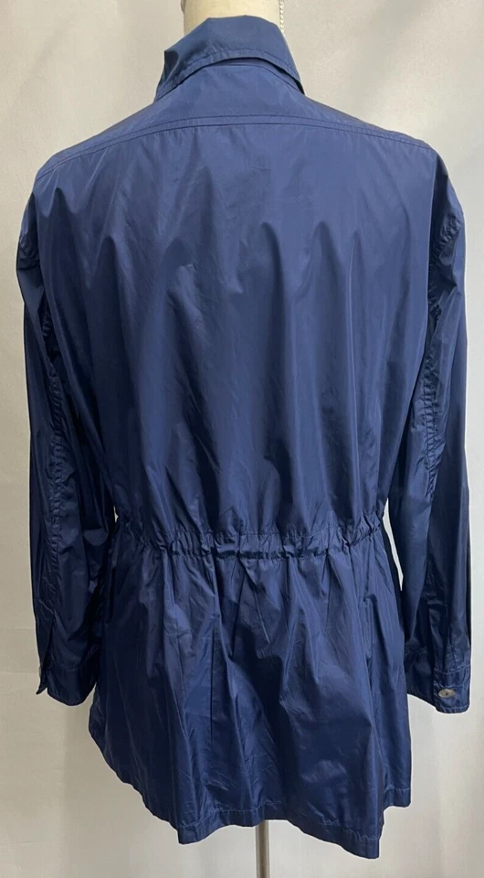 Women's Jil Sander Blue Polyamide Windbreaker Size 40 - Изображение 3 из 4