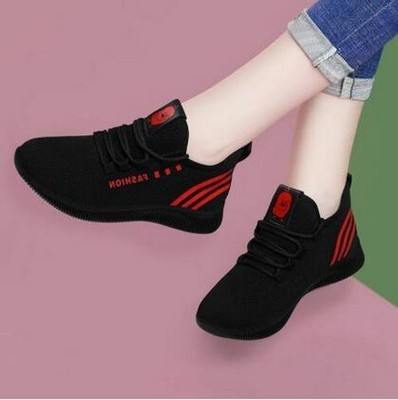women's fashion breathable mesh platform sneakers
