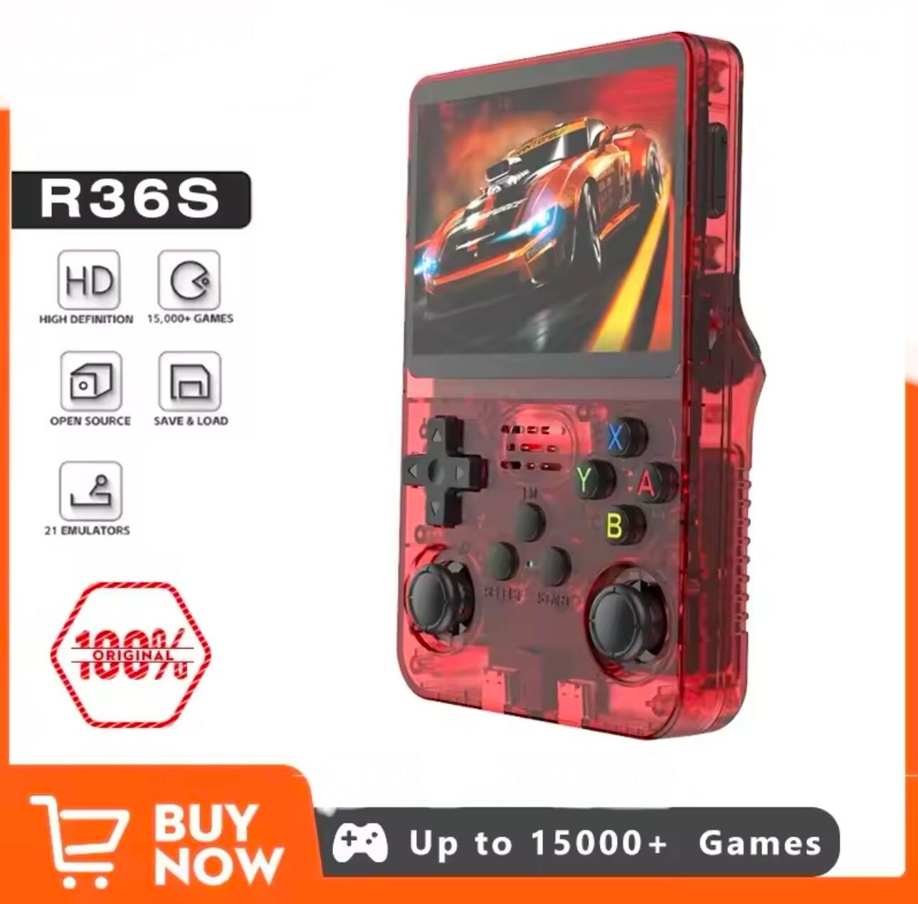 Console de jeu retro R36S portable ideale pour jouer en voyage et dans le train