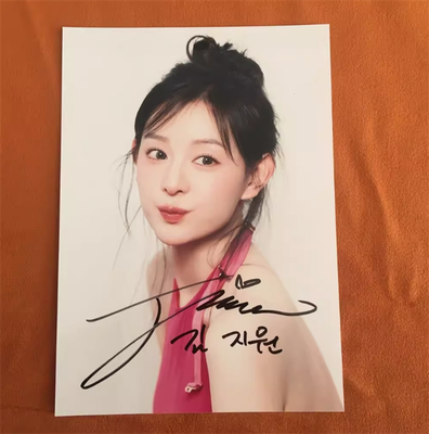 韓国 演歌 デビューシングル JIWON ジウォン 気まぐれ少女 直筆サイン入り