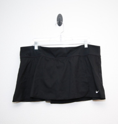 Nike Swim Essential Skirt Size XXL Skort Black Board Skirt Attached Underwear
