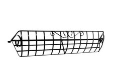 Planter Decorative Hayrack Wall Mounted Plastic Coated Steel Black Garden Pride