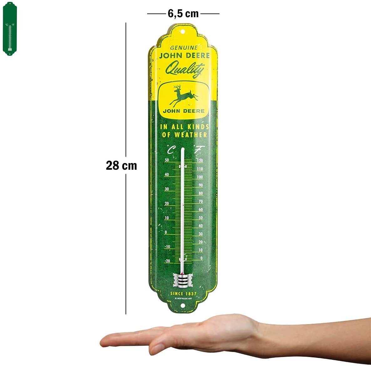 Vintage Style Weather Instrument Nostalgic-Art Retro Metal Thermometer ...