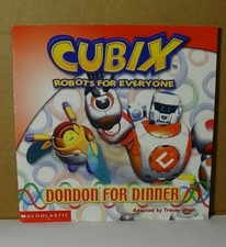 Cubix Robots for Everyone DonDon For Dinner Paperback Book Scholastic West Rare