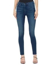 Hudson Jeans Women's Blue Barbara High Rise Super Skinny Ankle Jeans - 32 - Blue