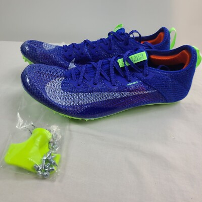 Nike Zoom Superfly Elite 2 Track & Field Spikes Blue Men s Size 9.5 / Women s 11