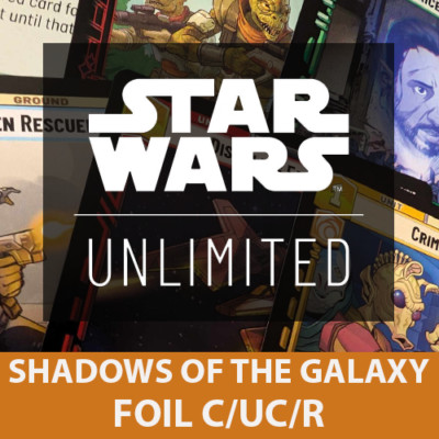 Star Wars Unlimited: Shadows of the Galaxy Singles, häufige/ungewöhnliche/seltene FOLIEN
