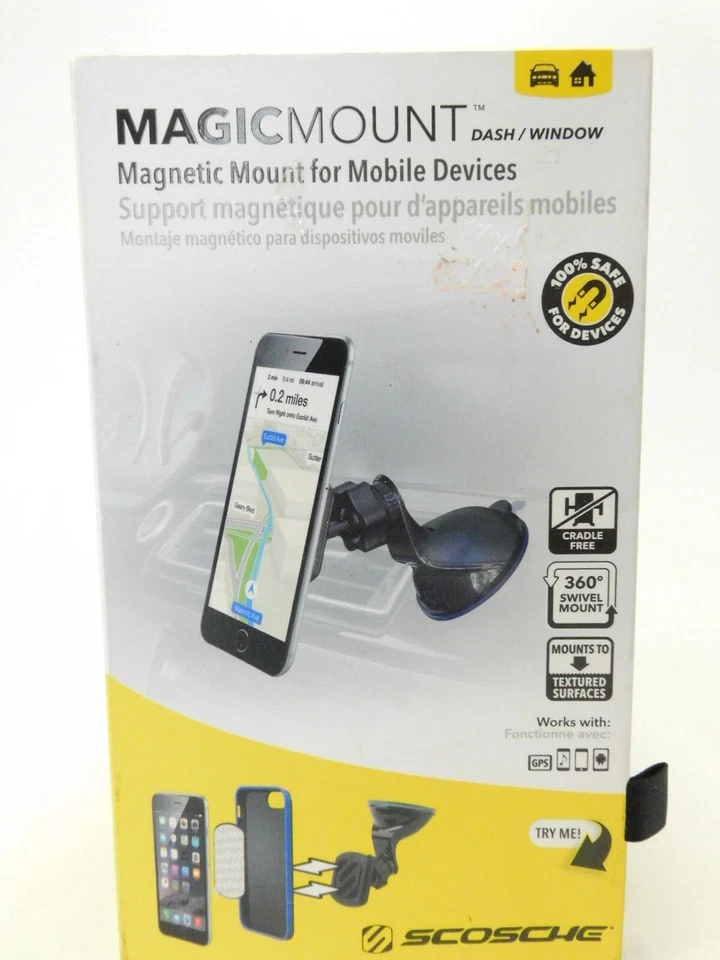 Soporte magnético Scosche Magic Mount Pro para dispositivos móviles tablero/ventana 360 giratorio Foto 2 de 4