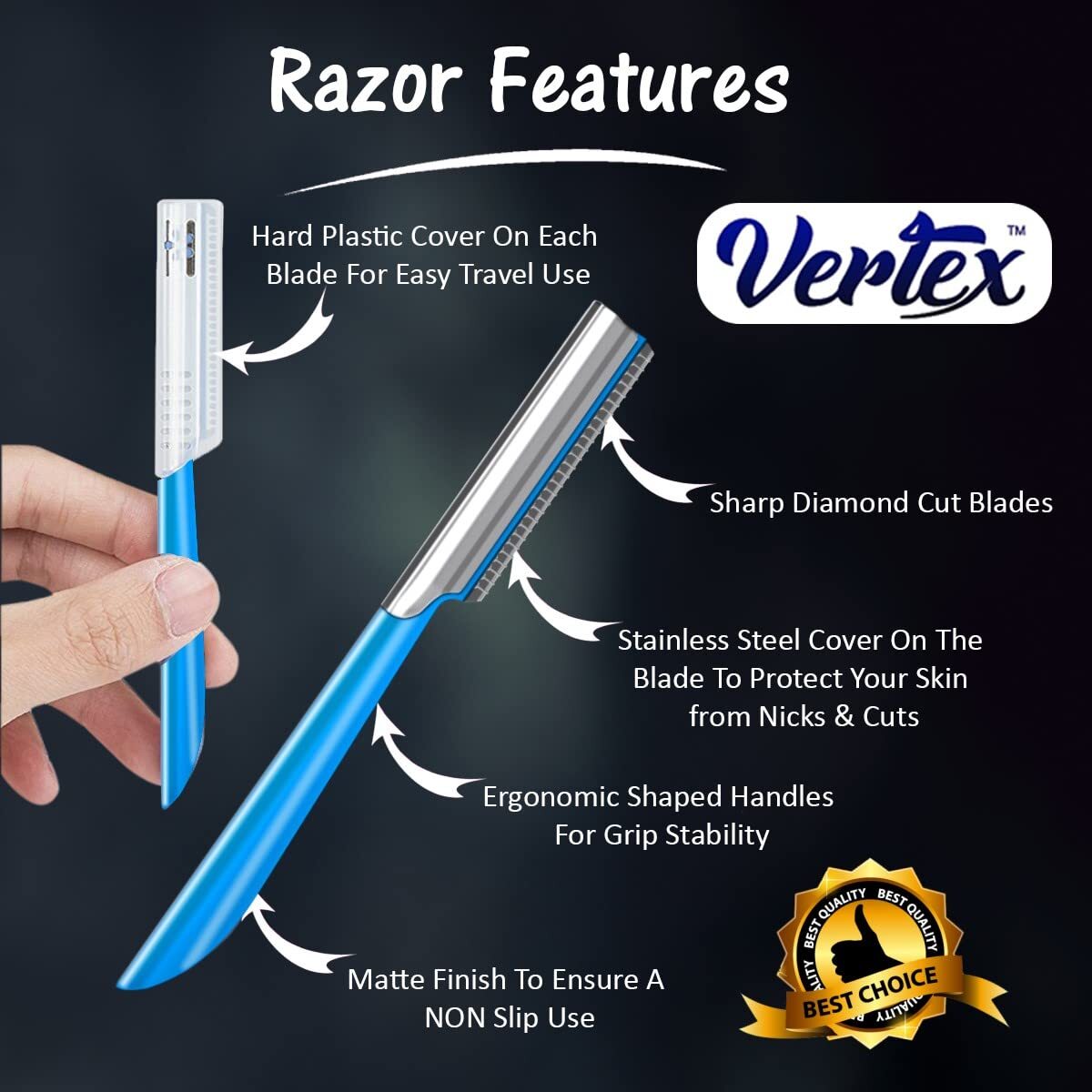 Beard Mustache Straight Edge Razor Mens Beards Edgers Trimmer Shaping Tool Blade