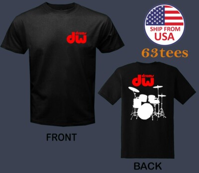 DW Drums Men's Black Size S to 5XL