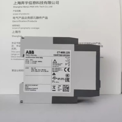 1pcs ABB Time relay  CT-MBS.22S 2C/O 24-240VAC