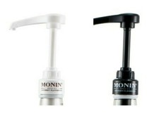 Monin 750 ml Syrup Pump - Black or White