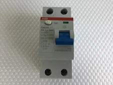 ABB F202AC 25 AMP 2 POLE RESIDUAL CURRENT BREAKER..180