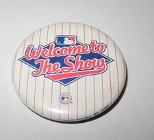 1980's Welcome to the Baseball Television Media Show Stadium Souvenir Pin Button