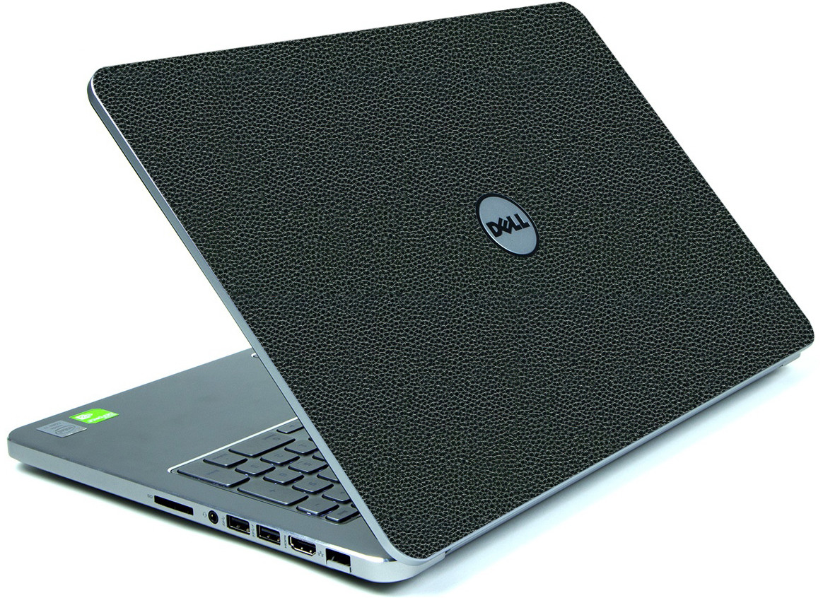 LEATHER Vinyl Lid Skin Cover Decal fits Dell Inspiron 15 7537 Laptop