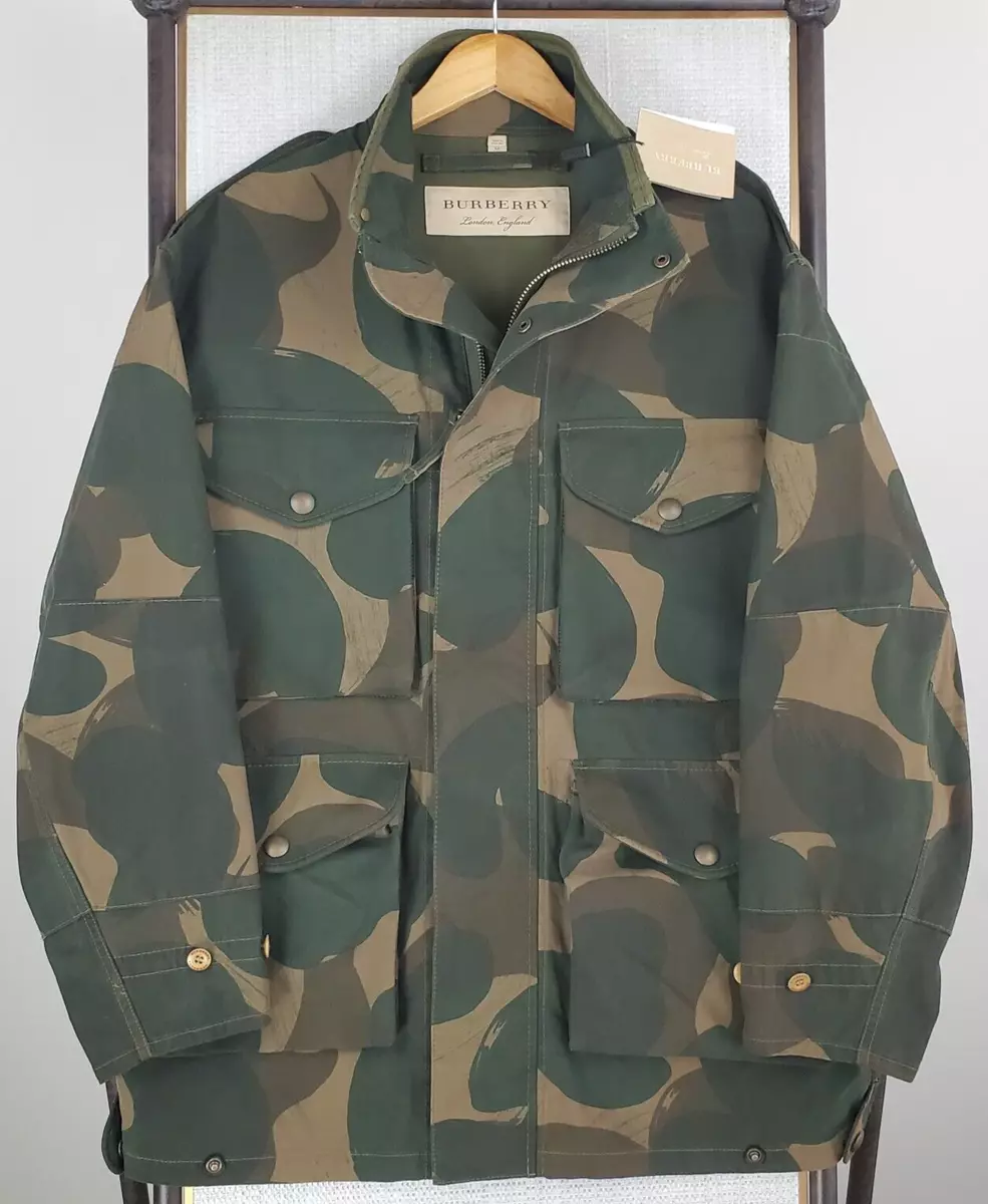 Burberry camo deals jacket
