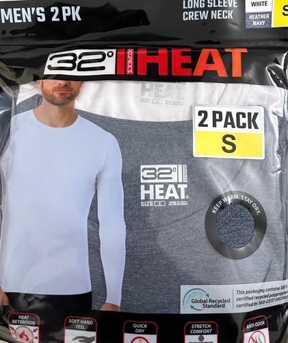 32 DEGREES HEAT MEN'S 2 PACK LONG SLEEVE CREW NECK - Picture 9 of 11