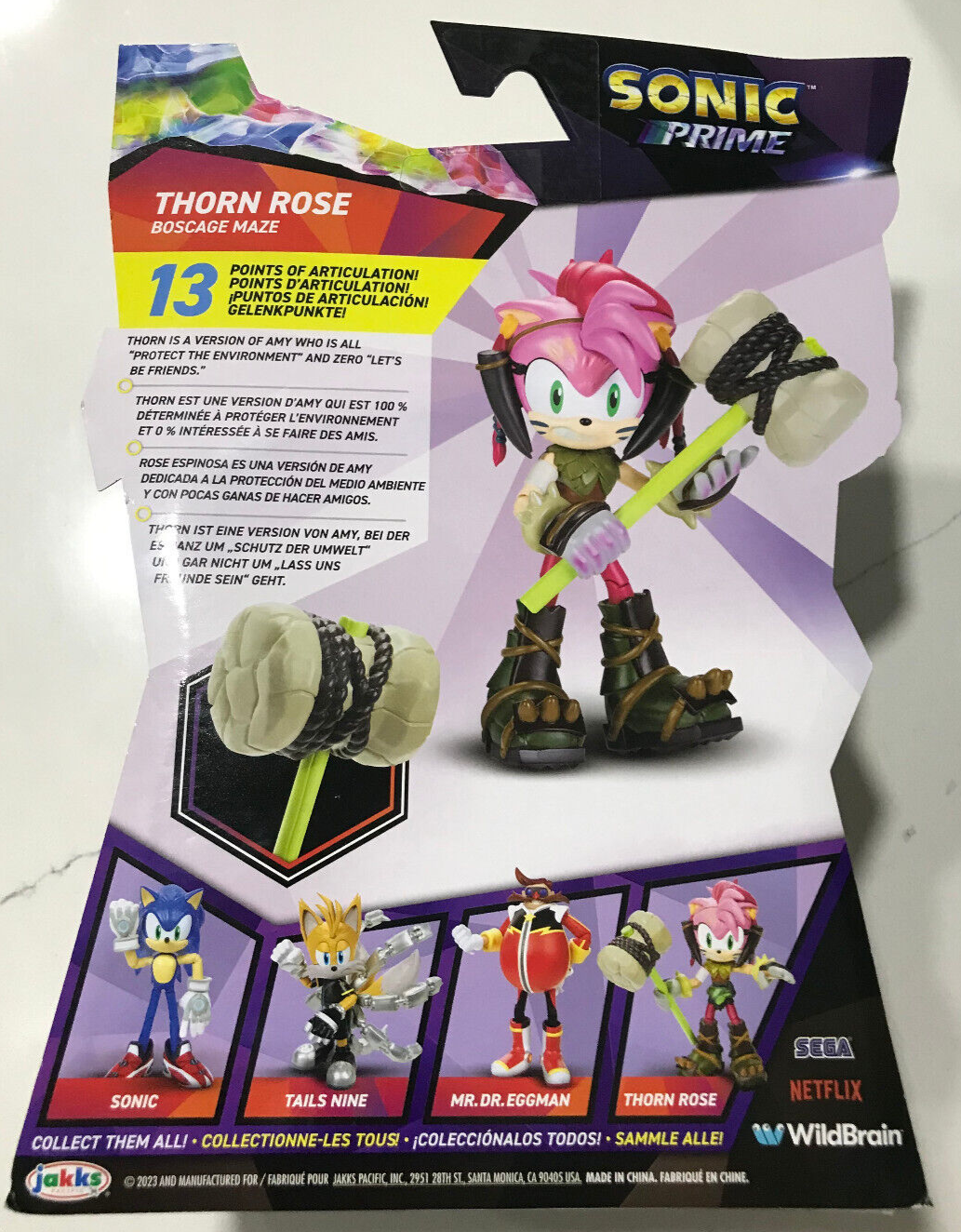 Action Figures Boneco Sonic Prime Netflix Articulado Thorn Rose - Sonic  Prime - #