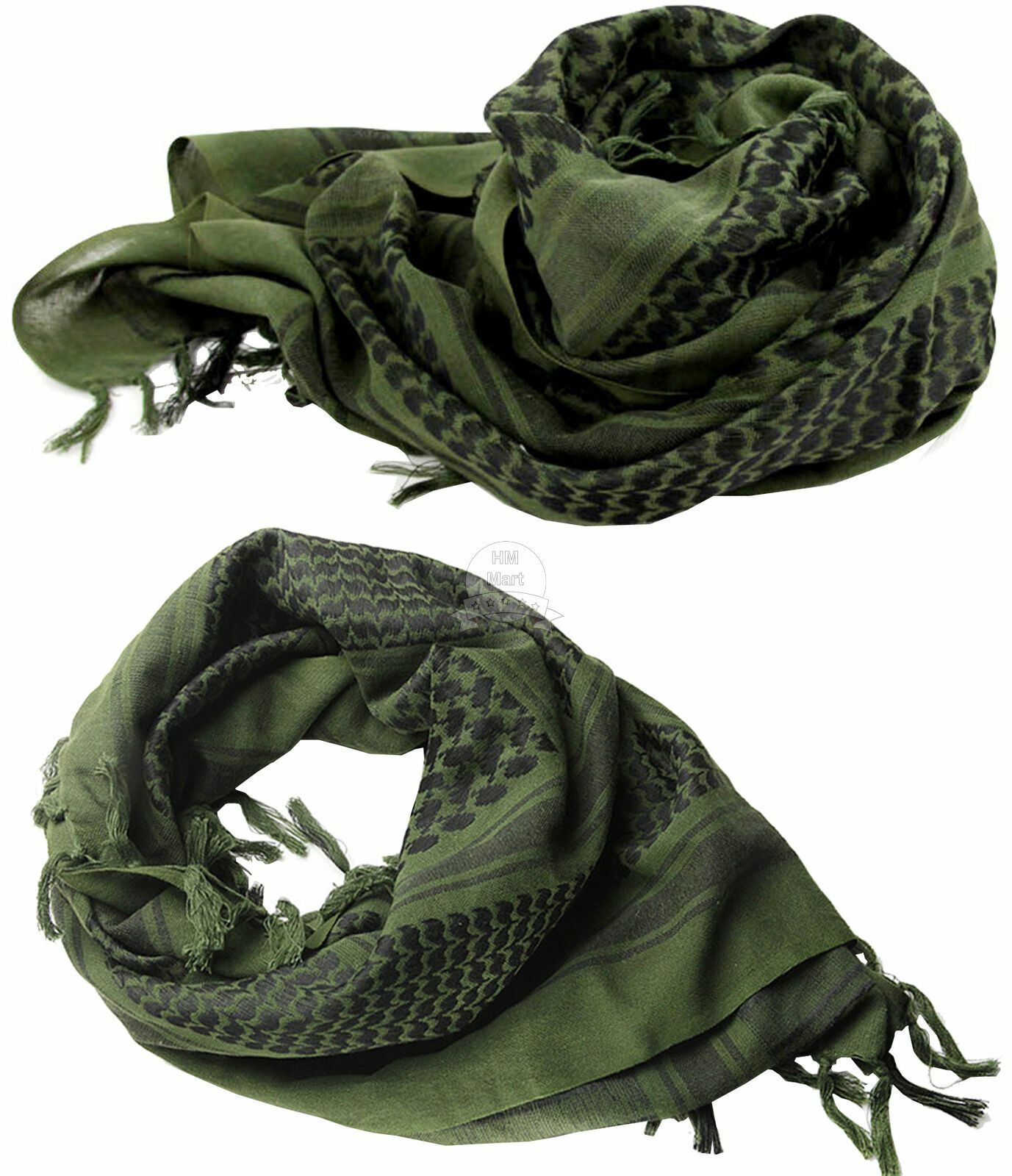 Shemagh Military Army Cotton Heavyweight Arab Tactical Desert Keffiyeh Scarf 42"