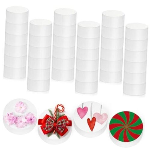 36 Pcs Foam Circles for Crafts Polystyrene Round Foam Disc for 4 x 4 x 2 Inch