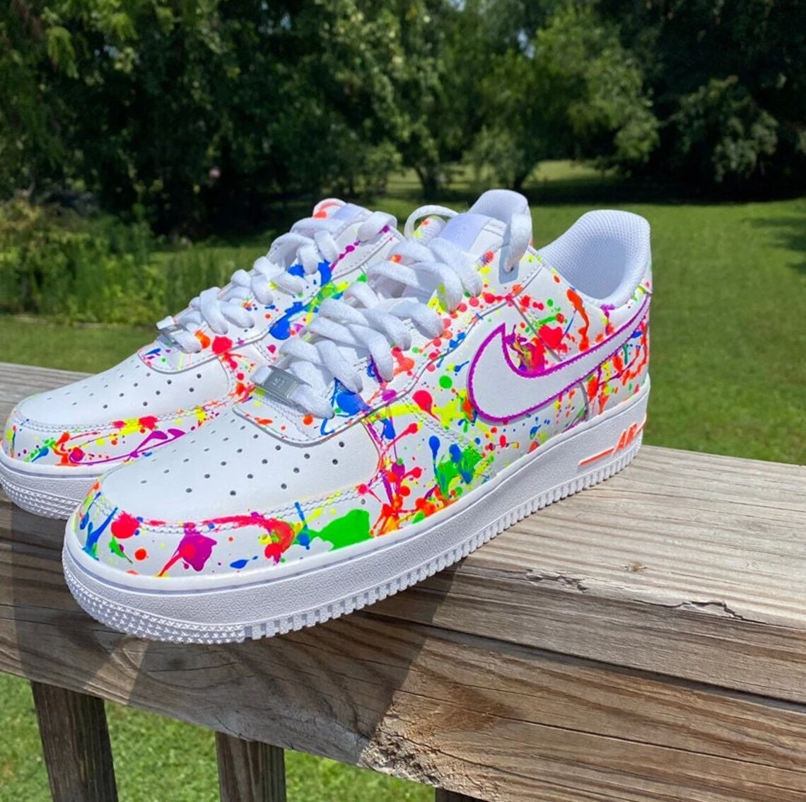 Women's Glow in The Dark Louis Vuitton Af1's US 9