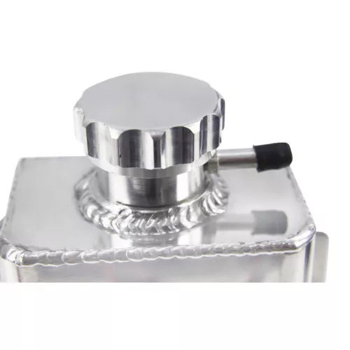 Aluminum 1235ml Overflow Tank Bottle Coolant Expansion Catch Can Tank Billet Cap - Picture 11 of 11