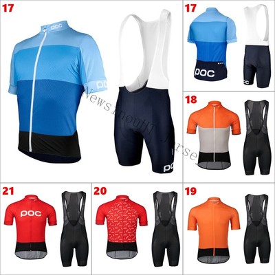 POC Herren Radtrikot Fahrradtrikot Trägerhose Kurzarm Trikot Fahrradbekleidung