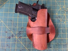 Handmade Leather Cross Draw 1911 Holster