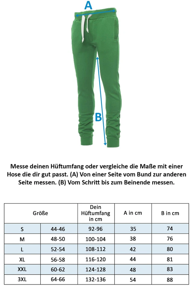 Herren Jogginghose lange Sporthose Freizeithose Sweatpants Trainingshose Slimfit - Bild 2 von 2