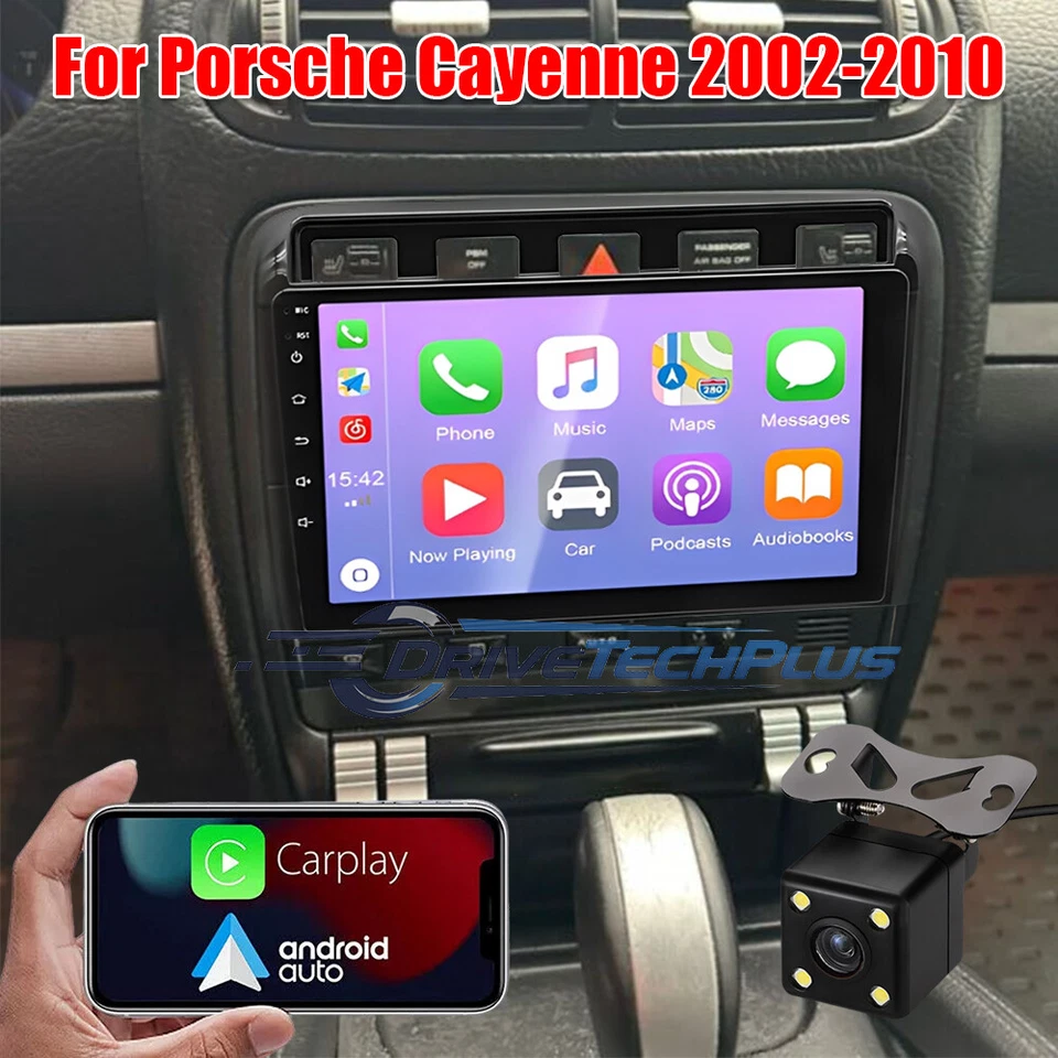 For Porsche Cayenne 2002-2010 Apple Carplay Android 13 Car Stereo Radio GPS Navi Foto 3 de 4