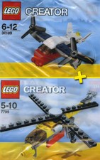 LEGO CREATOR #7799, #30189 - Transport Plane + Cargo Copter - 100% NEW / NEUF