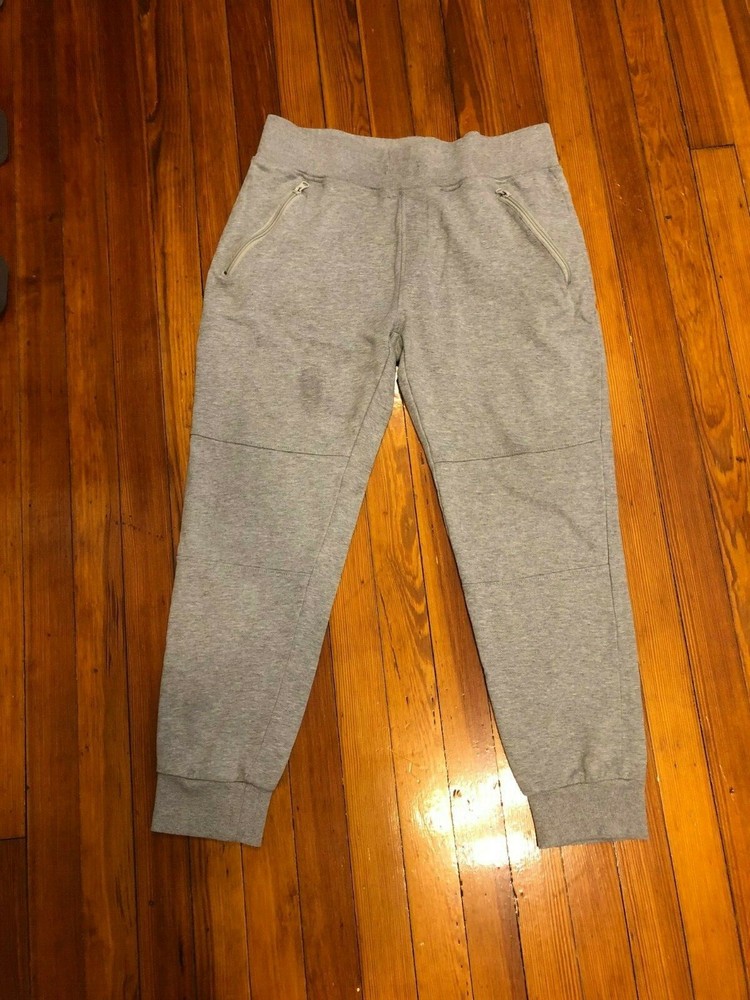 AgCatton Mens Cotton Blend Grey Cuffed Sweatpants Size XXL