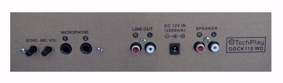 TECHPLAY ODCK110 RECORD PLAYER STEREO & KARAOKE SYSTEM BLUETOOTH CD CASSETTE NEW - Image 4 of 4