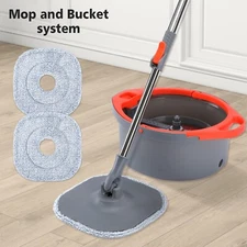 Spin Mop and Bucket System Set, Dirty Clean Water Separation System 360° Rotate