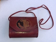 Rare Florida State Football FSU Leather Purse  RETIRED Limited Treasures Bear