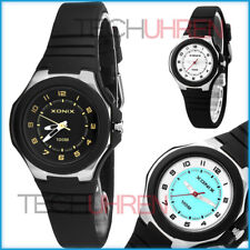 Armbanduhr XONIX für Kinder 12-Stunden Ziffernblatt Hintergrundlicht WR100m n...