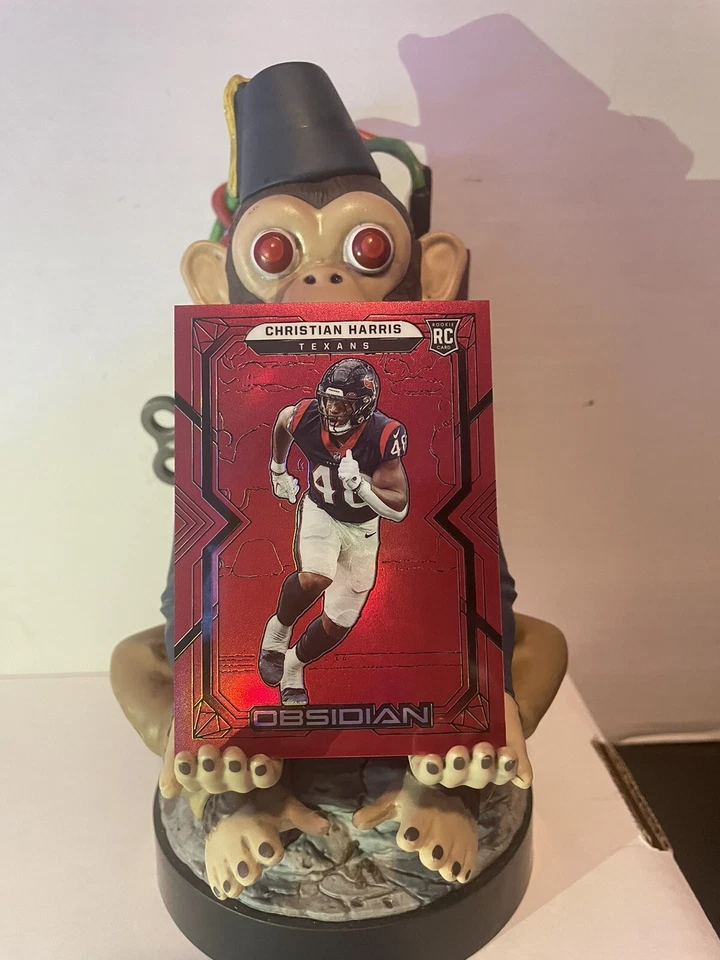 CHRISTIAN HARRIS 2022 Panini Obsidian Electric Etch RED Flood RC 22 /29 - Image 2 of 4