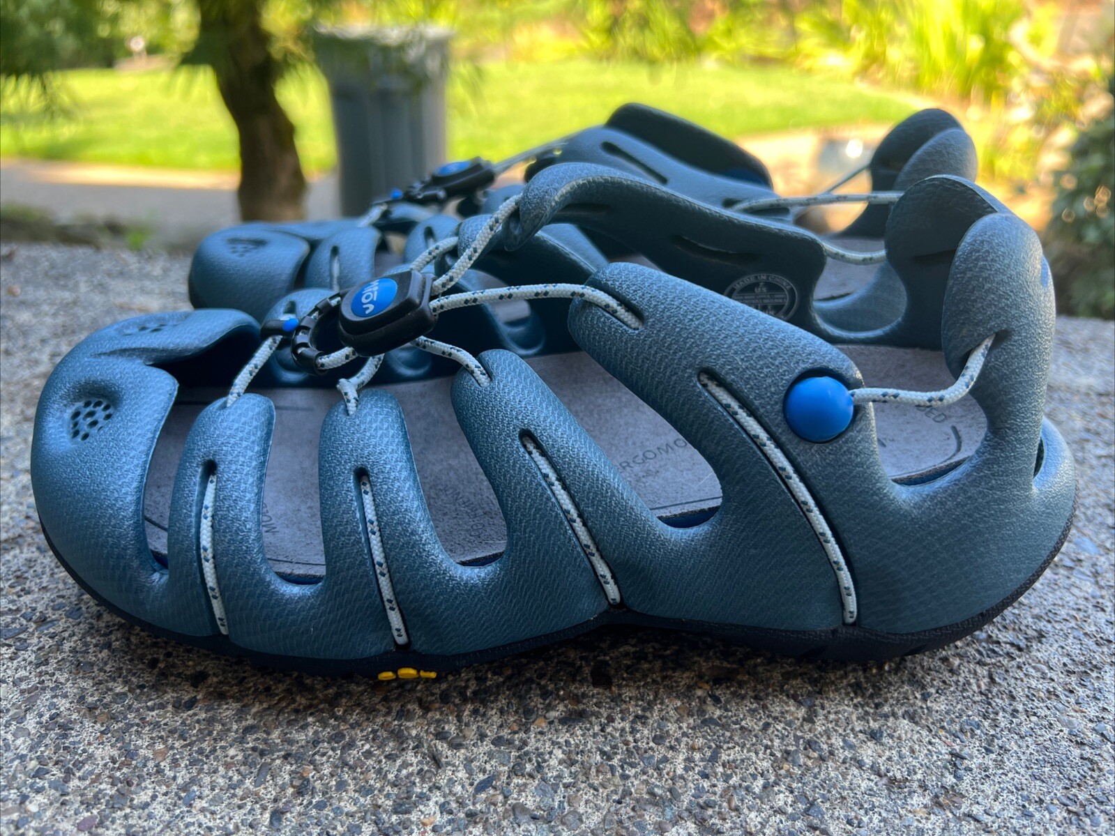 KEEN MION Sandali Slip On Grigio Scarpe Acqua Tg 7 Uomo 99123 **EUC!**