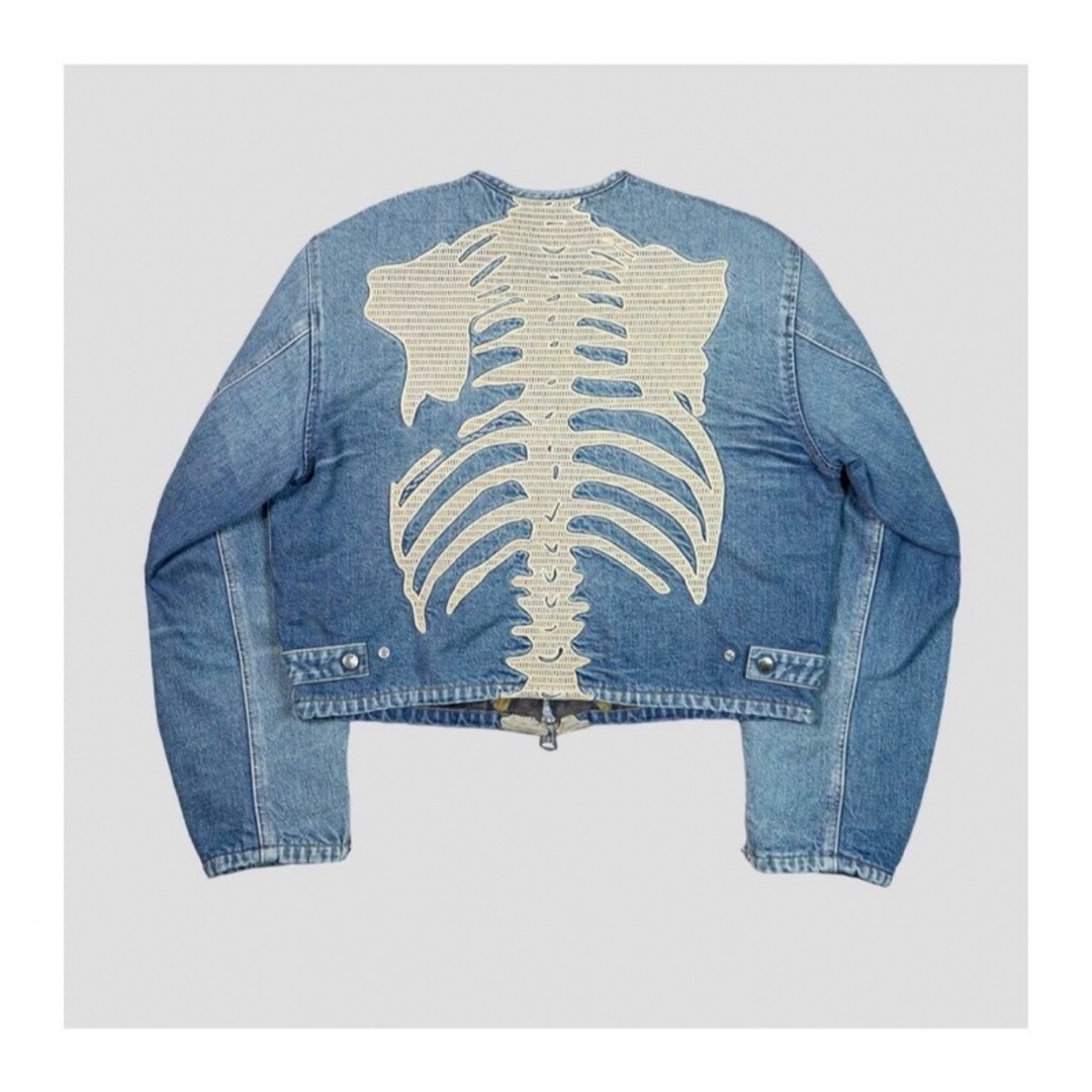KAPITAL 14oz Denim Motocross Bone Jacket 100% Cotton Size 3 KAPITAL 14oz Denim Motocross Bone Jacket 100% Cotton Size 3
