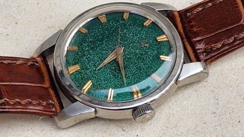Omega Seamaster 2849 10sc Auto Cal 501 Green Dial 34mm Mens Watch