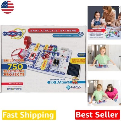 Snap Circuits Extreme 750 Electronic Projects STEM Learning Kit 80 Parts