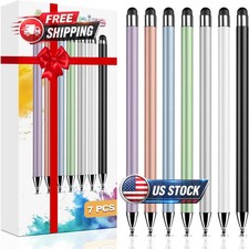 7PCS Stylus Pen Touch Screen Rubber Tip Styluses For iPad Tablet Android Phone