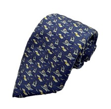 Vineyard Vines Blue Nautical Sailboat Swordfish Men s Silk Neck Tie USA