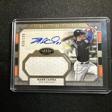 2024 Topps Tier One Mark Canha Auto /199 Game Used Jumbo Relic #AT1JR-MC Mets