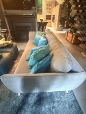 Grey Fabric Sofa - Barely Used - Come As A Pair Or Individual Available